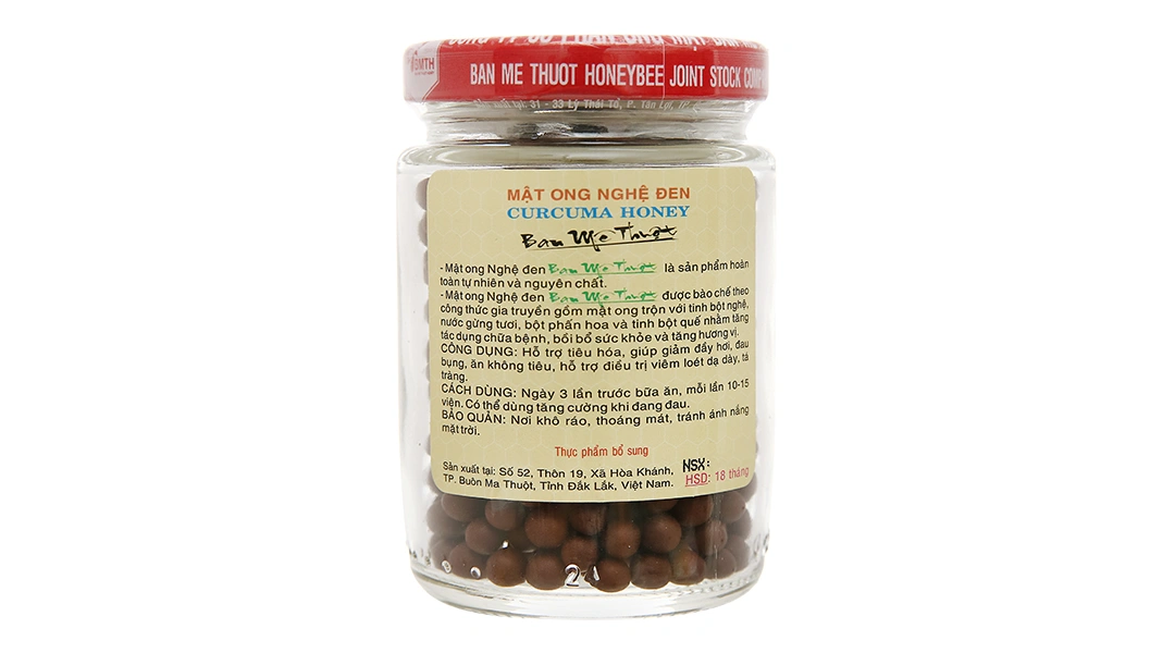 Viên mật ong nghệ đen Ban Mê Thuột hũ 120g - 2
